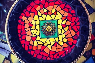 Refreshing Summer Art: Mosaic Shabbat Candle Tray